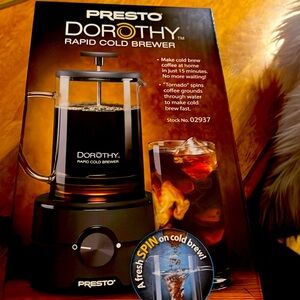 Presto Dorothy cold coffee brewer brand new in box